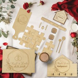 Set pro novomanžele - dřevěný luxus