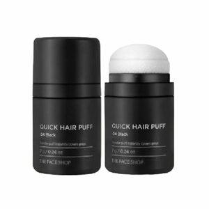 THE FACE SHOP Barevný pudr na vlasy Quick Hair Puff - 04 Black
