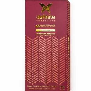 Definite Chocolate Definite - Tmavá 65 % s příchutí kávy s mořskou solí