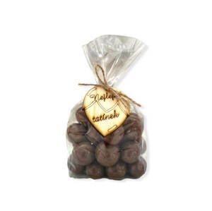 Celofánový sáček s ořechy PRO TATÍNKA 200g více druhů Jaké oříšky dáme?: Mandle v mléčné čokoládě