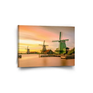 Obraz Větrné mlýny - 90x60 cm