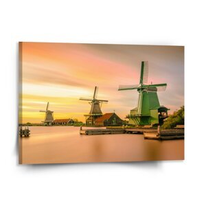 Obraz Větrné mlýny - 150x110 cm