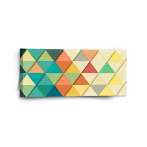 Obraz Trojúhelníky - 110x50 cm