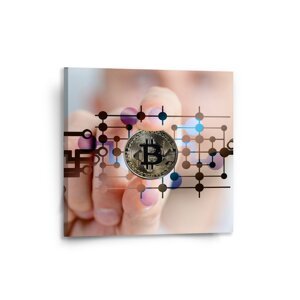 Obraz Bitcoin - 50x50 cm