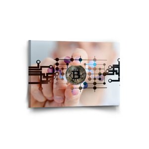 Obraz Bitcoin - 90x60 cm