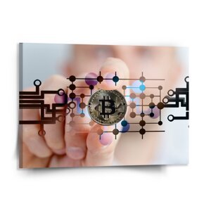 Obraz Bitcoin - 150x110 cm