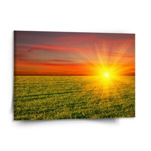 Obraz Západ slunce nad loukou - 150x110 cm