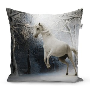 Polštář Bílý kůň - 50x50 cm