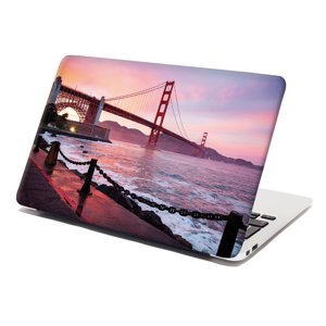 Samolepka na notebook Golden Gate - 29x20 cm