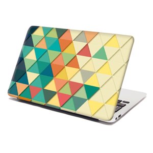 Samolepka na notebook Trojúhelníky - 29x20 cm