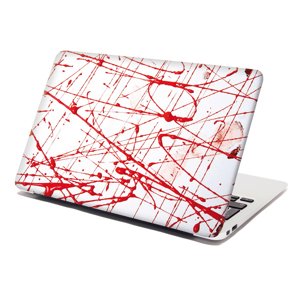 Samolepka na notebook Krvavé cákance - 29x20 cm