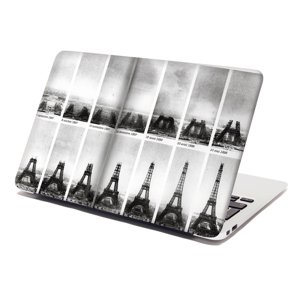 Samolepka na notebook Eiffelova věž stavba - 29x20 cm