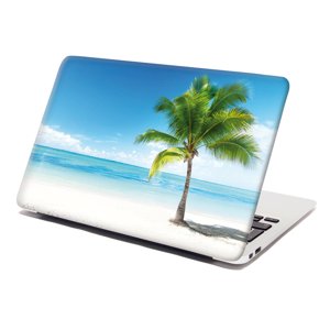 Samolepka na notebook Palma na pláži - 29x20 cm