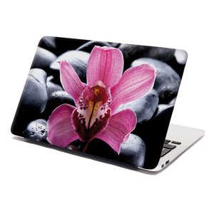 Samolepka na notebook Růžová orchidea - 29x20 cm