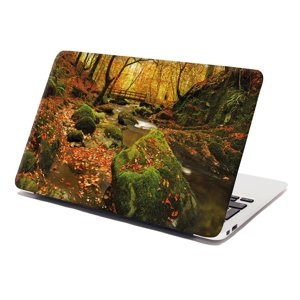 Samolepka na notebook Most v lese - 29x20 cm