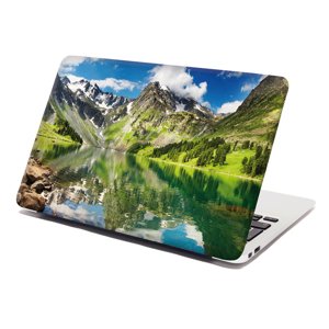 Samolepka na notebook Odraz hor na jezeře - 29x20 cm