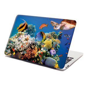 Samolepka na notebook Korálový útes - 29x20 cm