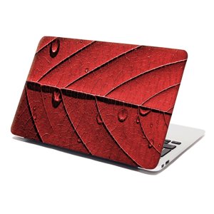 Samolepka na notebook Červený list - 38x26 cm