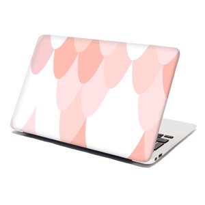 Samolepka na notebook Růžové obloučky - 38x26 cm
