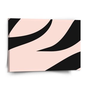 Obraz Růžový vzor zebry - 150x110 cm