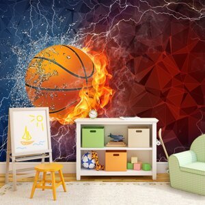 Tapeta Basketbalový míč - 336x220 cm