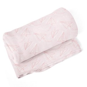 Deka Růžové papírové vlaštovky - 150x120 cm