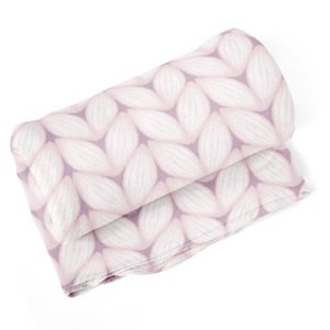 Deka Bledě růžové pletení - 150x120 cm
