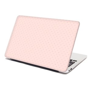 Samolepka na notebook Růžové křížky na světle růžové - 29x20 cm