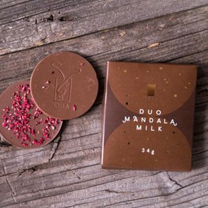 DUO Mandala Milk - mléčná čokoláda s posypem