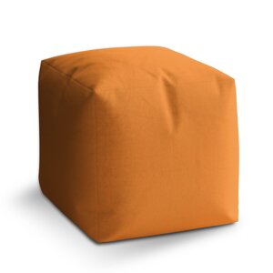 Taburet Cube Mandarinková: 40x40x40 cm