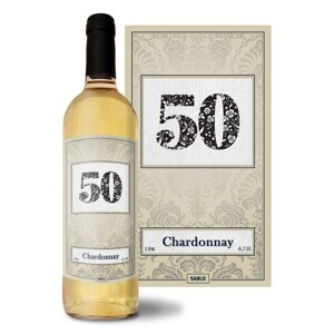 Bílé víno k 50. narozeninám: 0,75 l