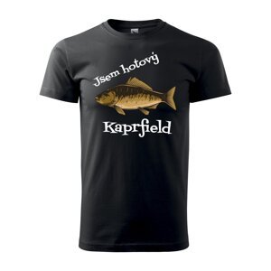 Tričko pro rybáře - Jsem hotový Kaprfield - velikost XL