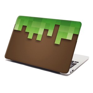 Samolepka na notebook Green Blocks - 29x20 cm