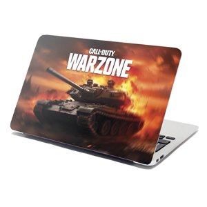 Samolepka na notebook Call of Duty Warzone - tank - 29x20 cm