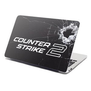 Samolepka na notebook Counster Strike 2 Průstřel - 29x20 cm