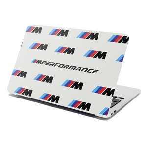 Samolepka na notebook MPERFORMANCE bílý vzor - 38x26 cm