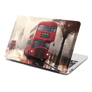 Samolepka na notebook Londýn Double-decker 1 - 29x20 cm