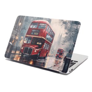 Samolepka na notebook Londýn Double-decker 2 - 29x20 cm