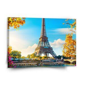Obraz Paříž Eifellova věž Flowers - 150x110 cm