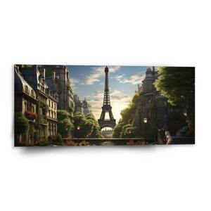 Obraz Paříž Eifellova věž Art - 110x50 cm