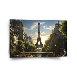 Obraz Paříž Eifellova věž Art - 120x80 cm