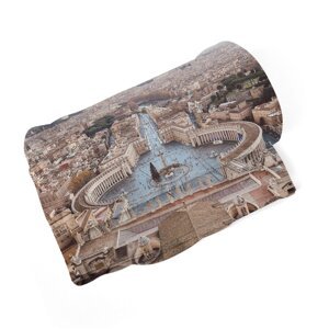 Deka Řím Vatikán Svatopetrské náměstí - 190x140 cm