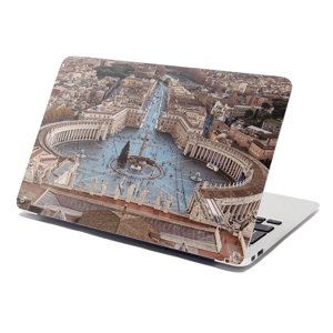 Samolepka na notebook Řím Vatikán Svatopetrské náměstí - 29x20 cm