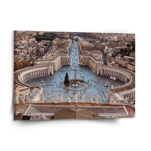 Obraz Řím Vatikán Svatopetrské náměstí - 150x110 cm