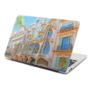 Samolepka na notebook Barcelona Gaudi Casa Batllo 2 - 29x20 cm