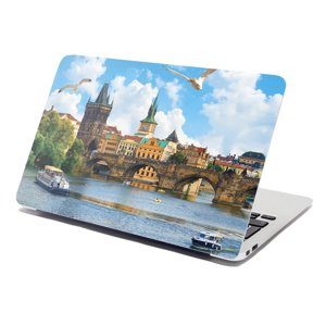 Samolepka na notebook Praha Karlův most 2 - 29x20 cm