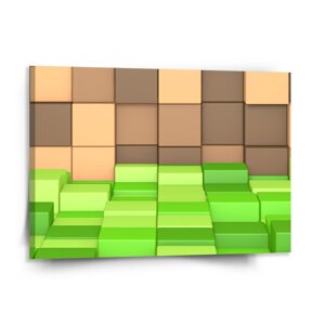 Obraz Blocks 3D - 150x110 cm