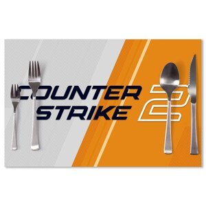 Prostírání Counter Strike 2 Oranžová: 40x30cm