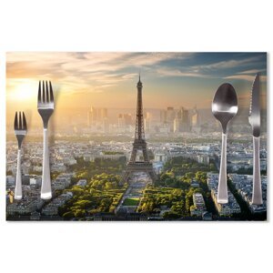 Prostírání Paříž Eifellova věž Skyline: 40x30cm
