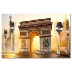 Prostírání Paříž Vítězný oblouk: 40x30cm